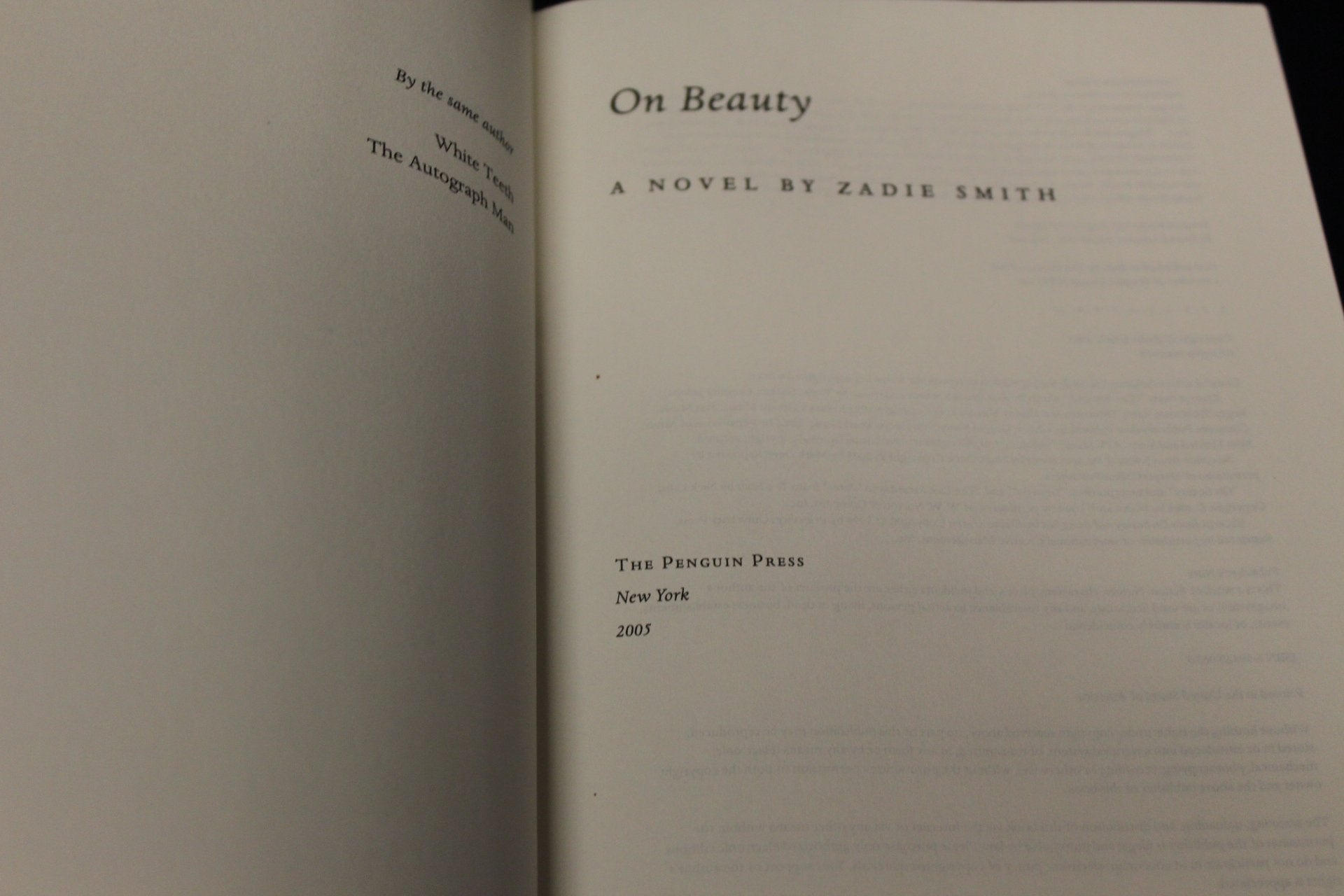 On Beauty used book depot