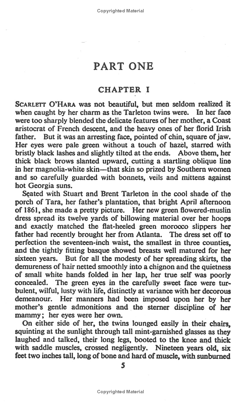 Gone With the Wind (text only) by M. Mitchell used book depot