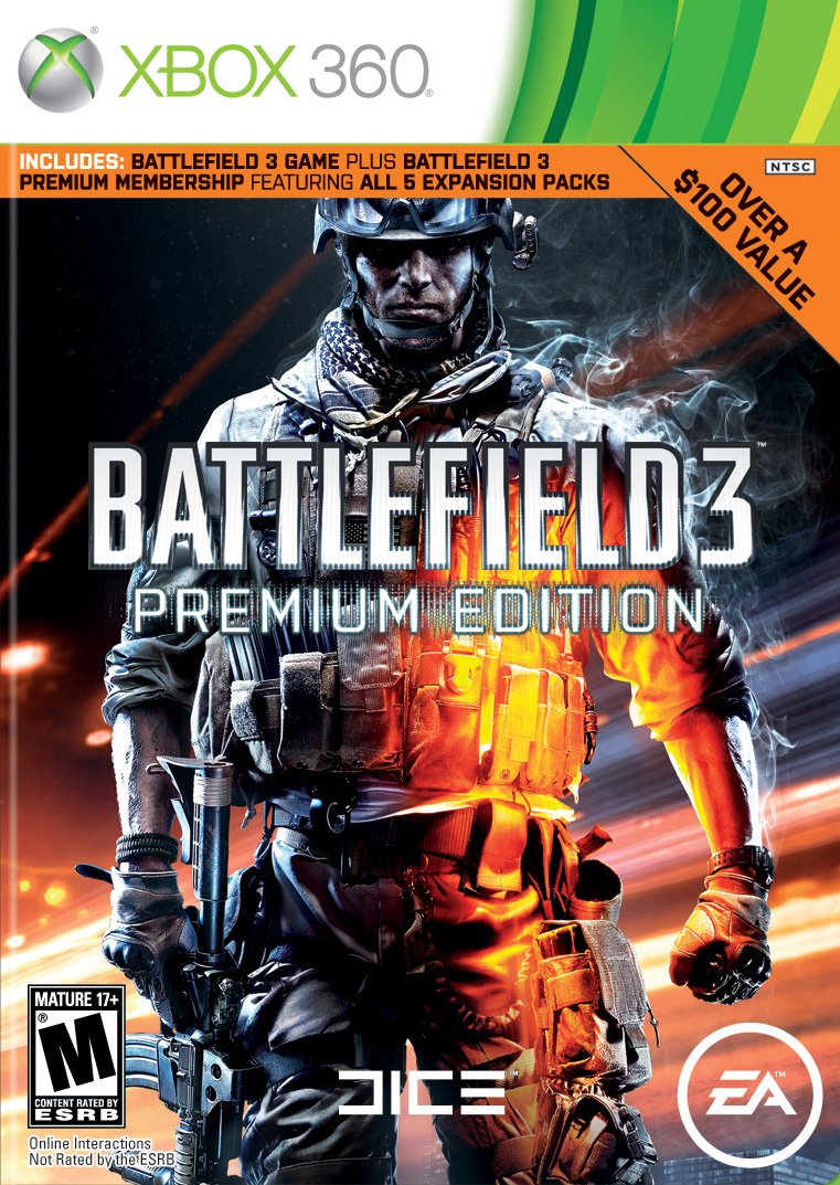 Battlefield 3 Premium Edition -Xbox 360 used book depot
