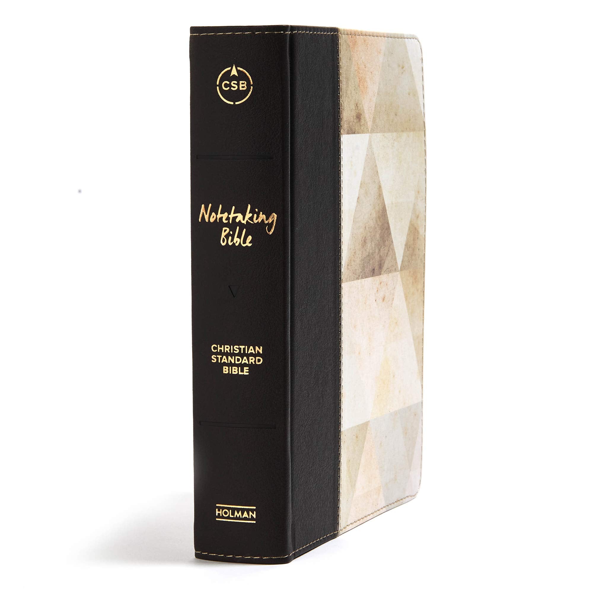 CSB Notetaking Bible, Brown LeatherTouch-Over-Board, Black Letter, Wide Margins, Journaling Space, Single-Column, Reading Plan, Easy-to-Read Bible Serif Type used book depot