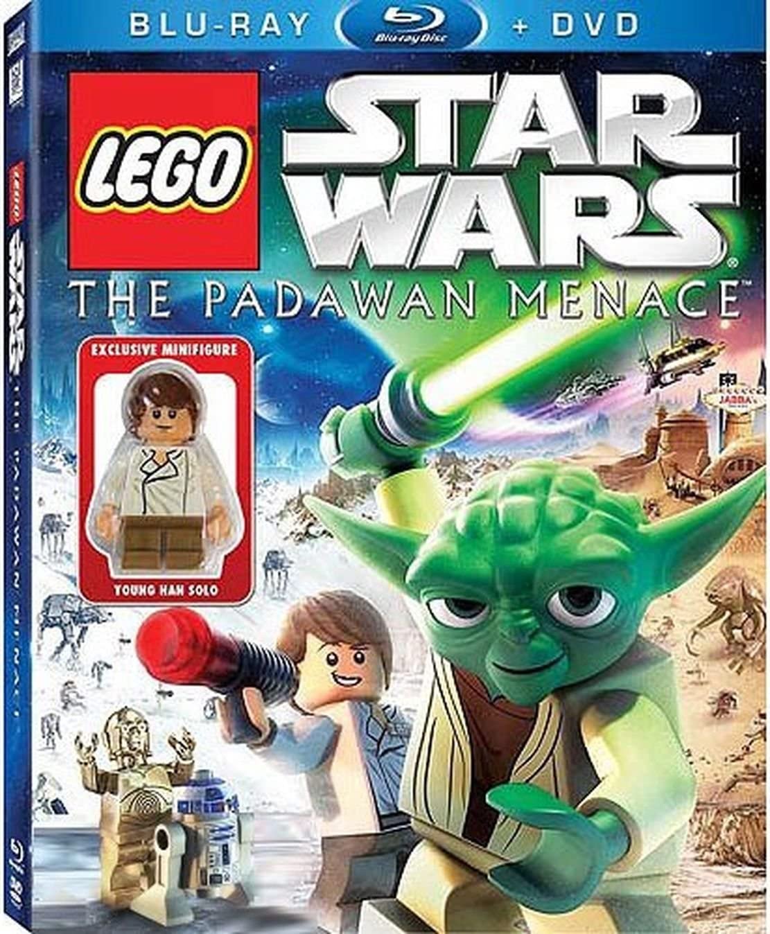 LEGO Star Wars: The Padawan Menace Blu-ray & Standard DVD Combo Pack with Young Han Solo Minifigure (2011) used book depot