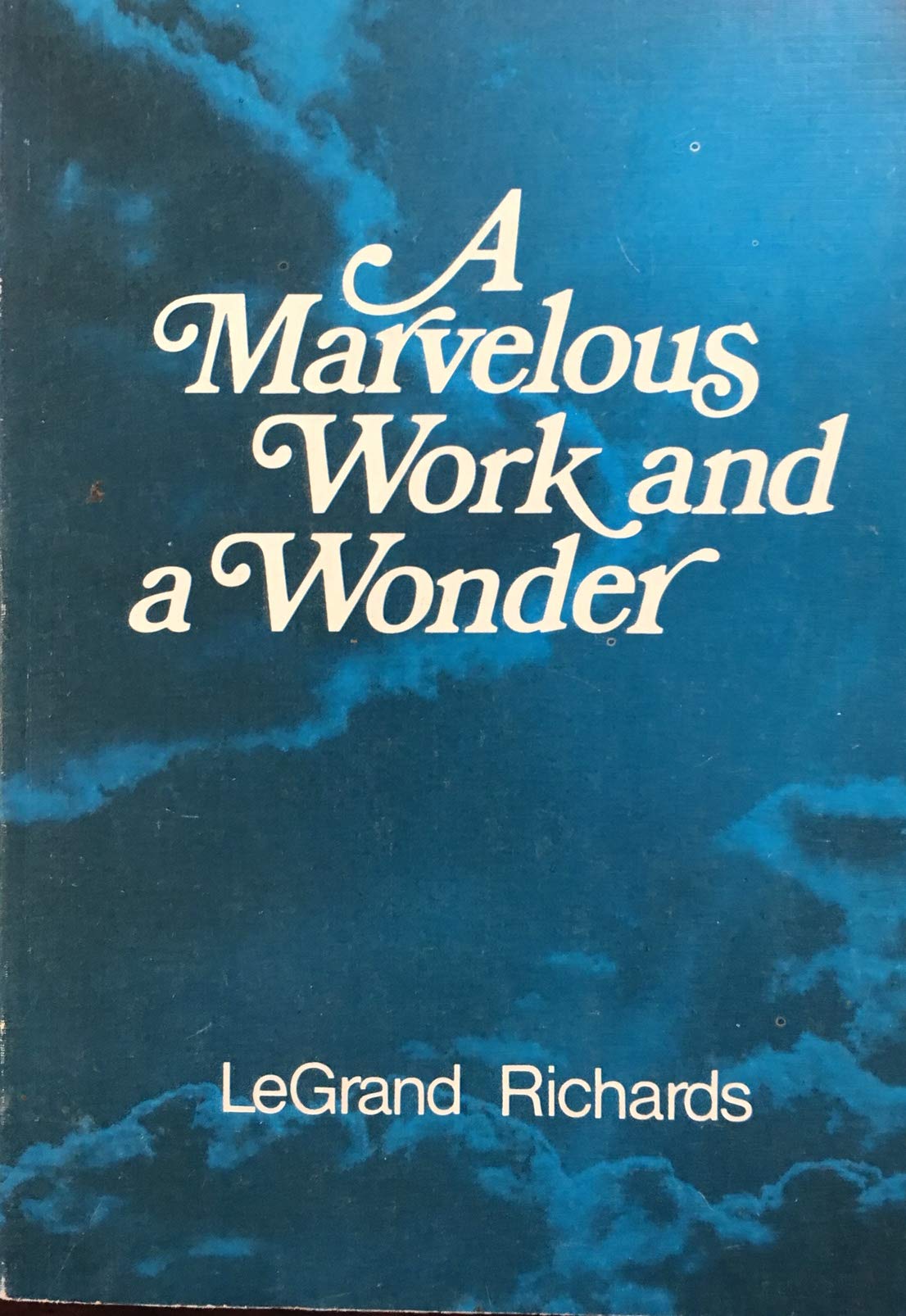 A marvelous work and a wonder used book depot