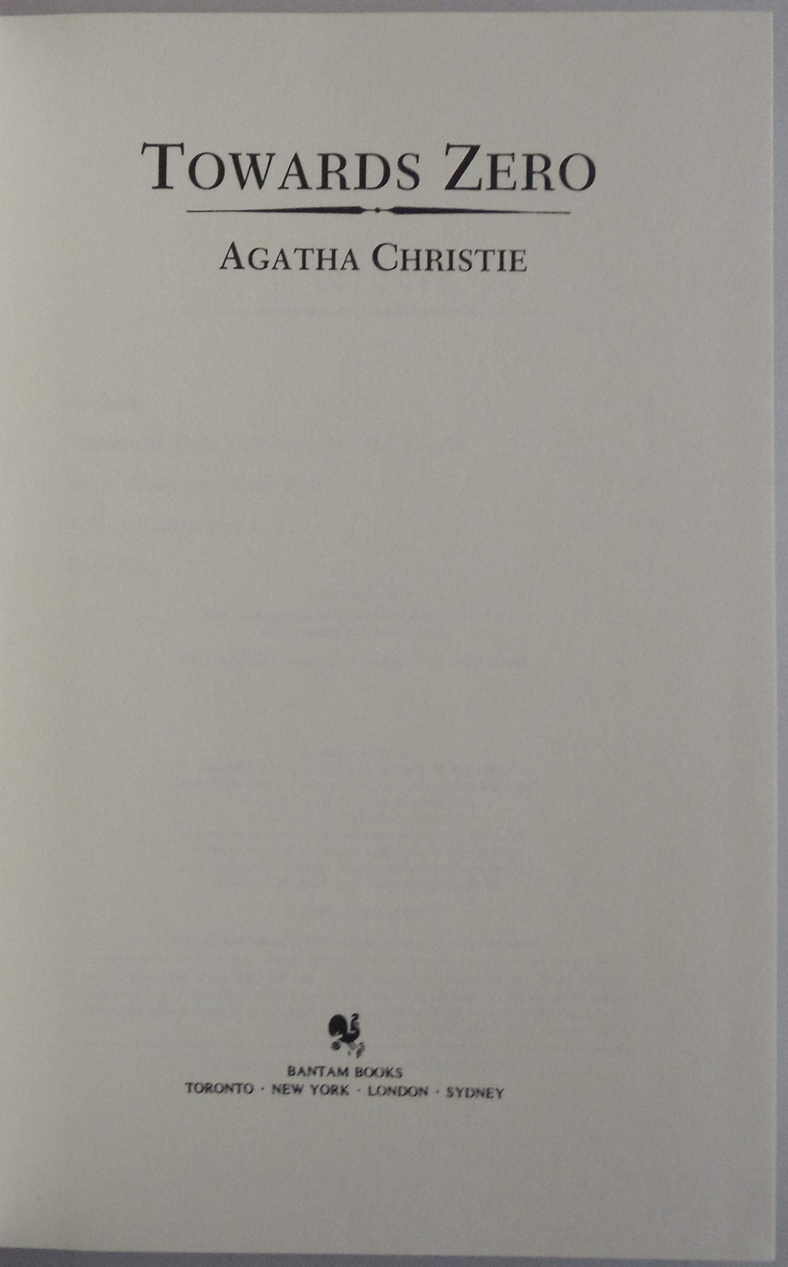 Towards Zero (The Agatha Christie Mystery Collection)