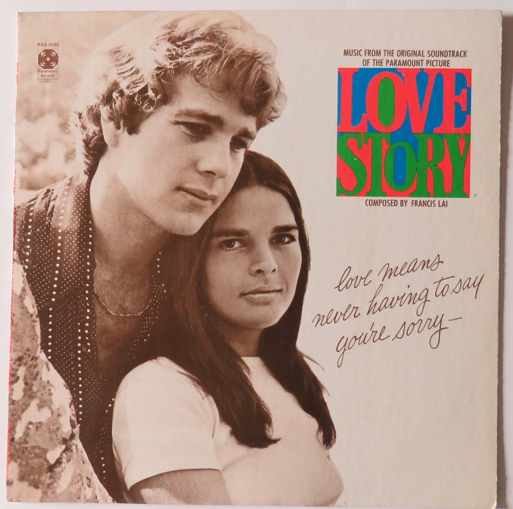 Love Story - Music from the original soundtrack.