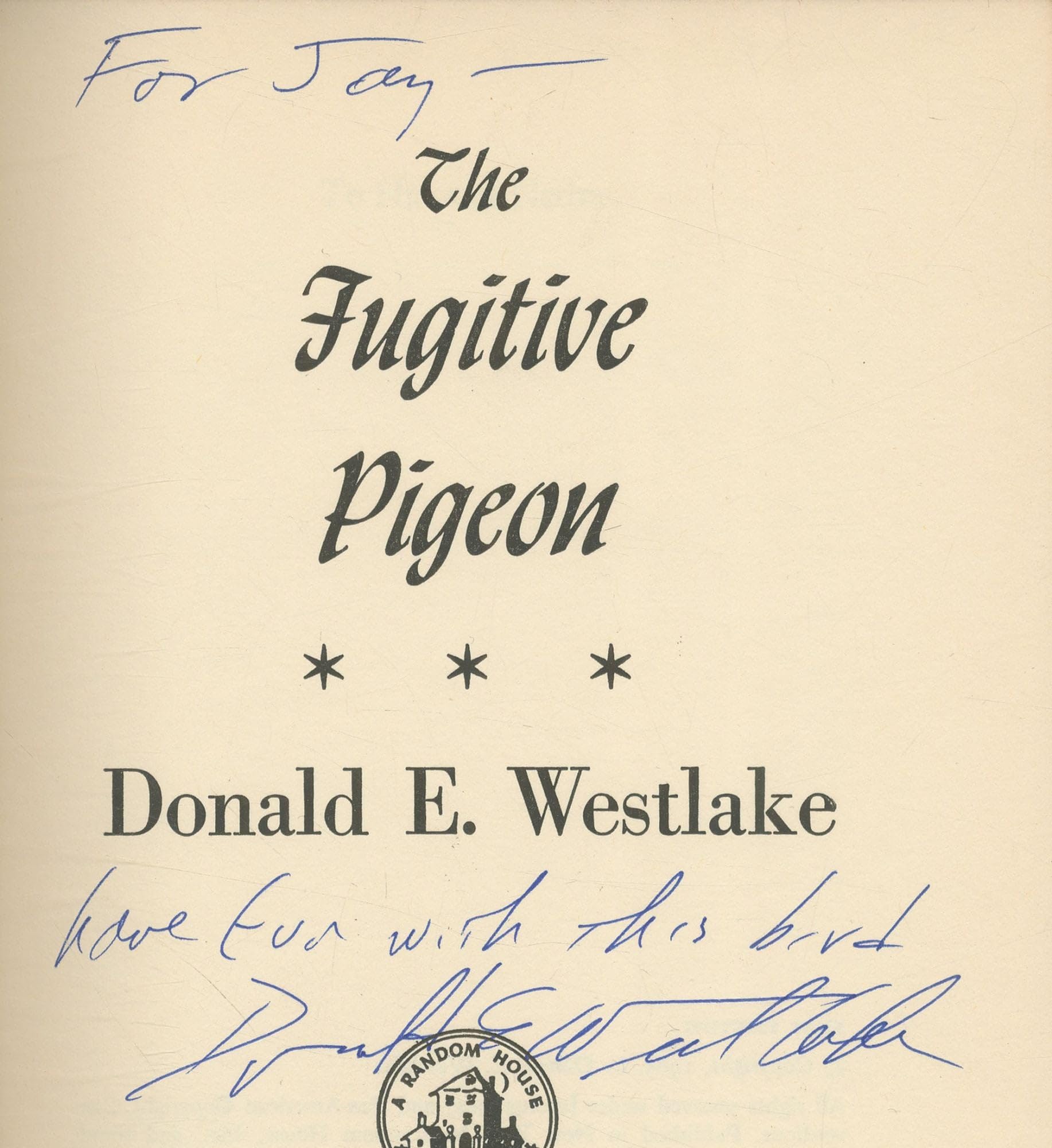 The Fugitive Pigeon used book depot