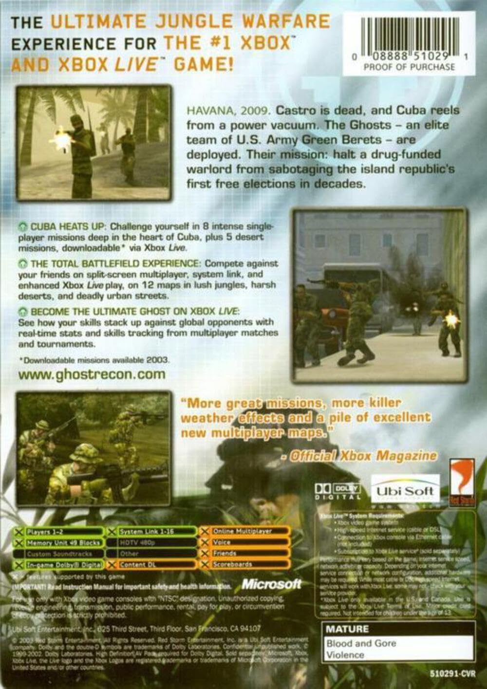 Tom Clancy's Ghost Recon Island Thunder - Xbox used book depot