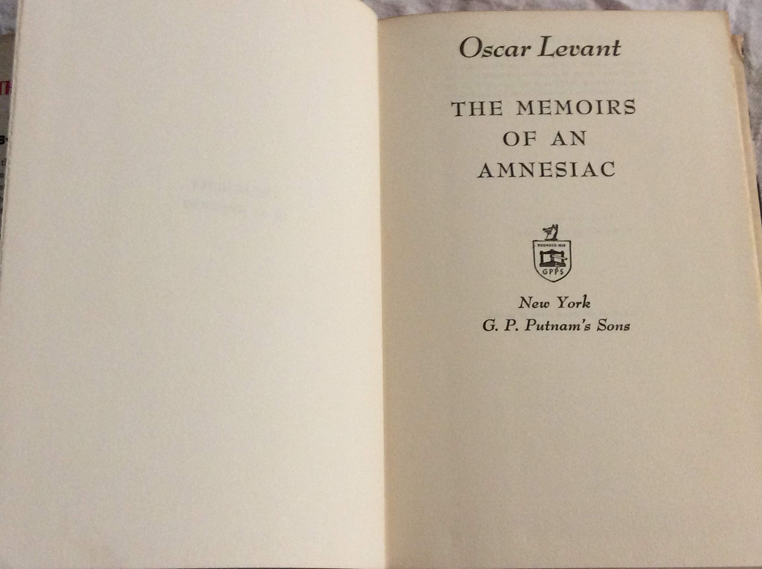 Memoirs of an Amnesiac