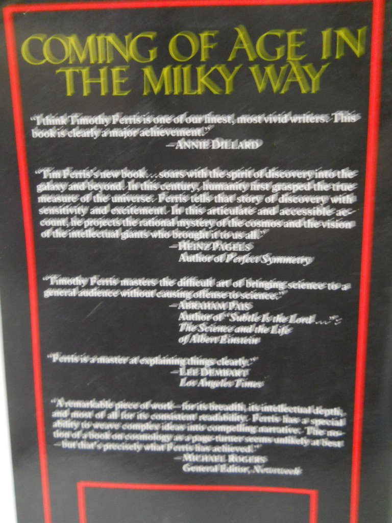 Coming of Age in the Milky Way used book depot