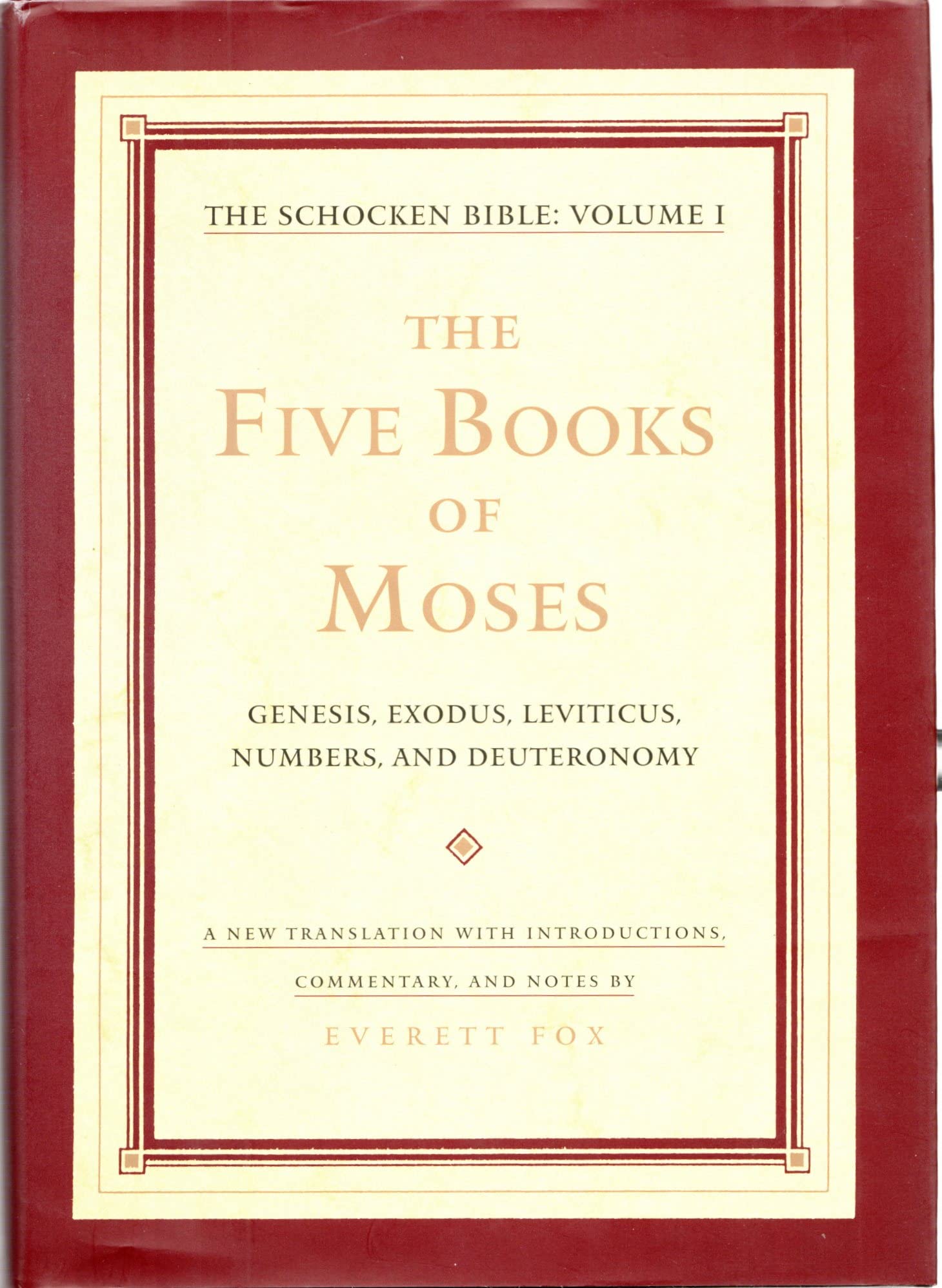 The Five Books of Moses: The Schocken Bible, Volume I (The Schocken Bible , Vol 1) used book depot