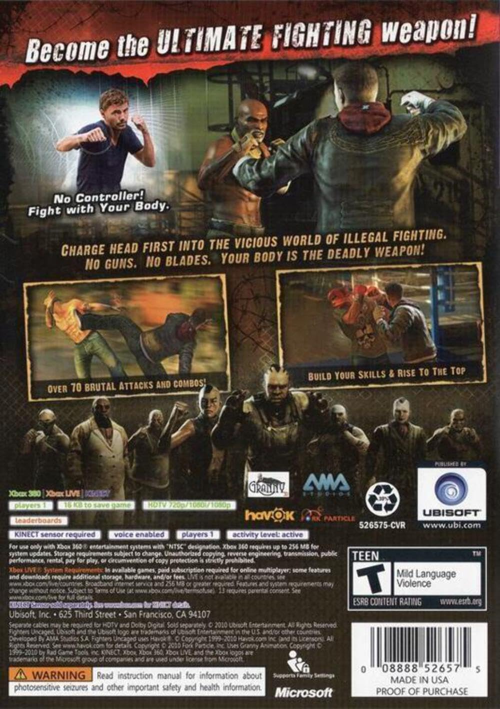 Fighters Uncaged - Xbox 360 used book depot