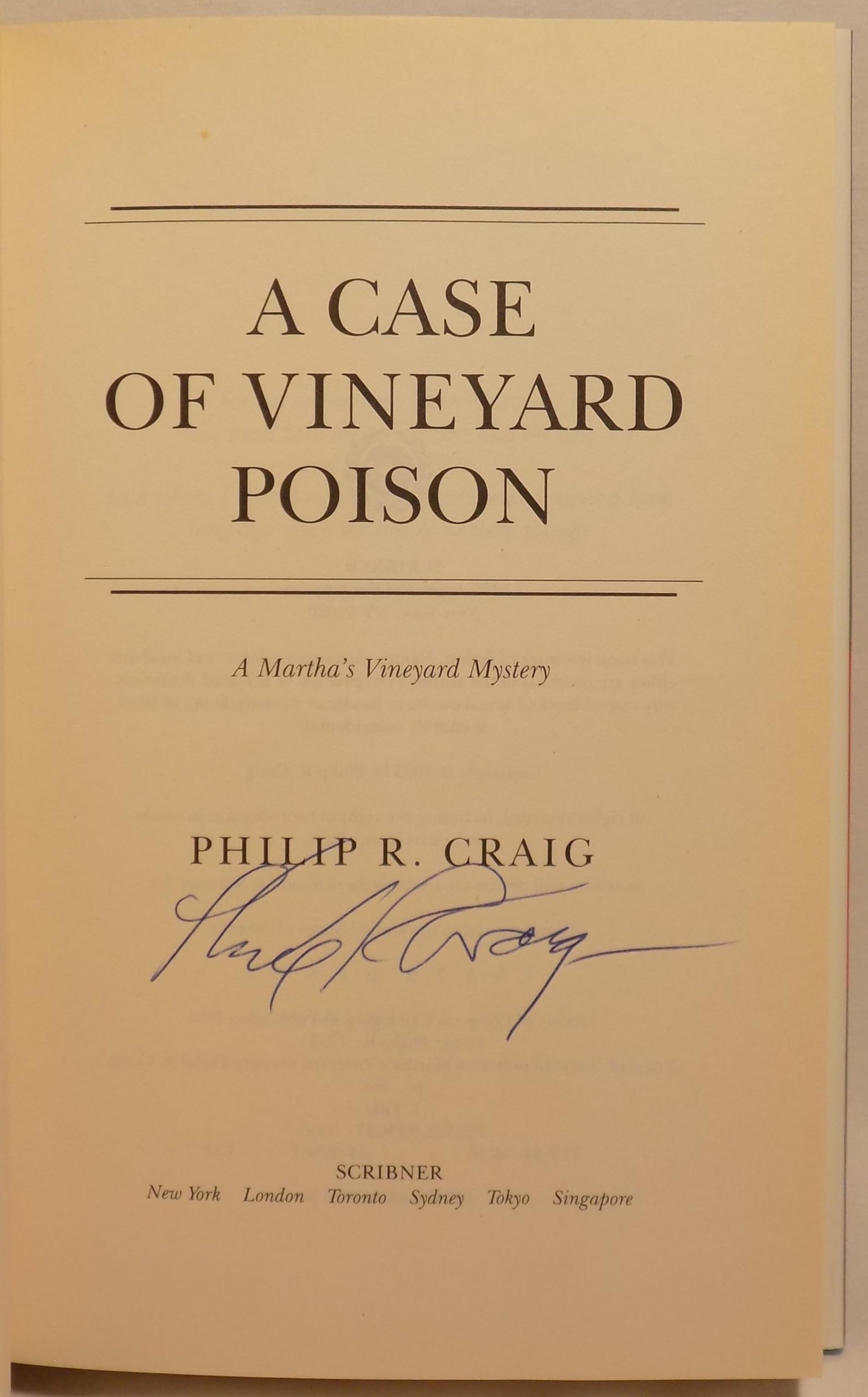 A Case of Vineyard Poison