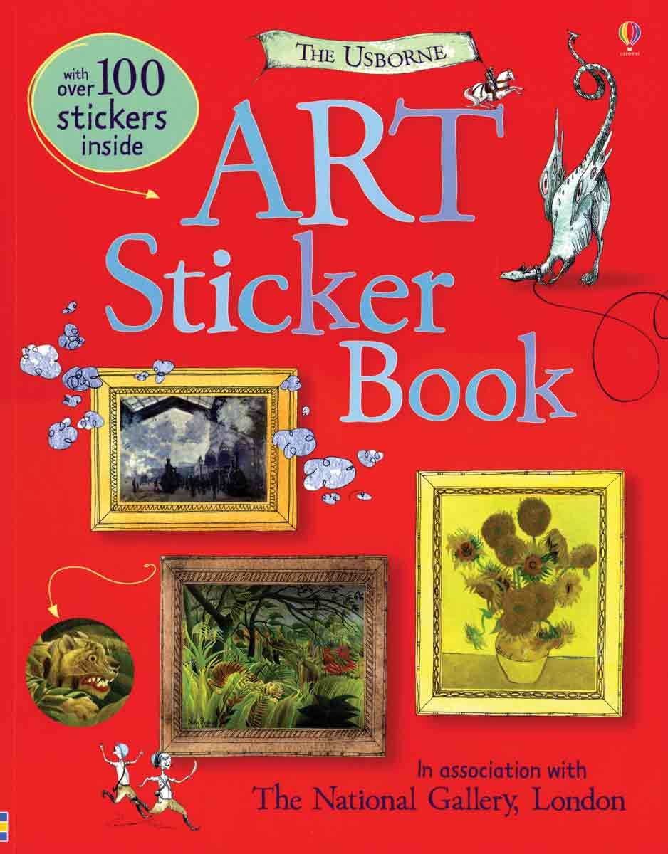 The Usborne Art Sticker Book used book depot