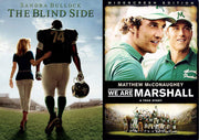 Extraordinary Football True Story Pack - Blind Side Sandra Bullock & We Are Marshall Sports Movie Set used book depot