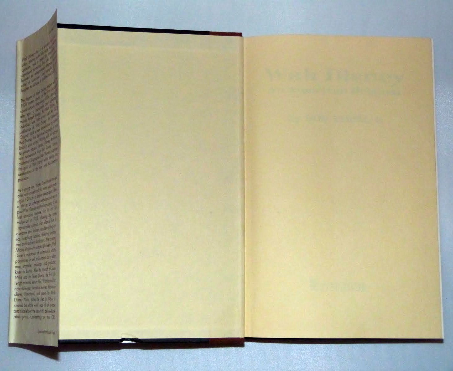 Walt Disney: An American Original used book depot