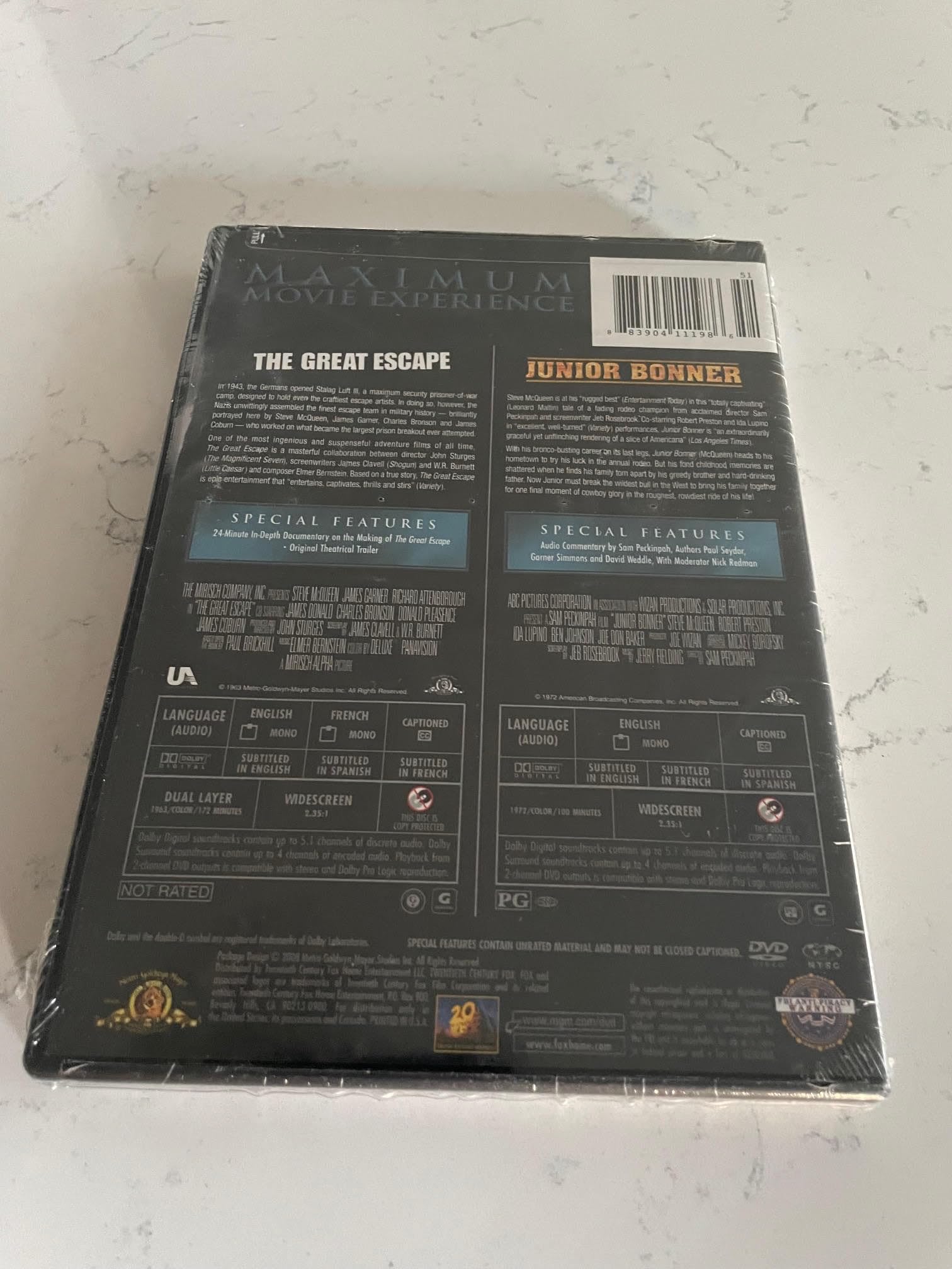 The Great Escape / Junior Bonner (Double Feature) used book depot