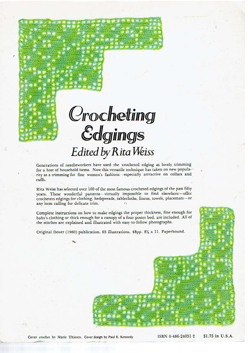 Crocheting Edgings used book depot