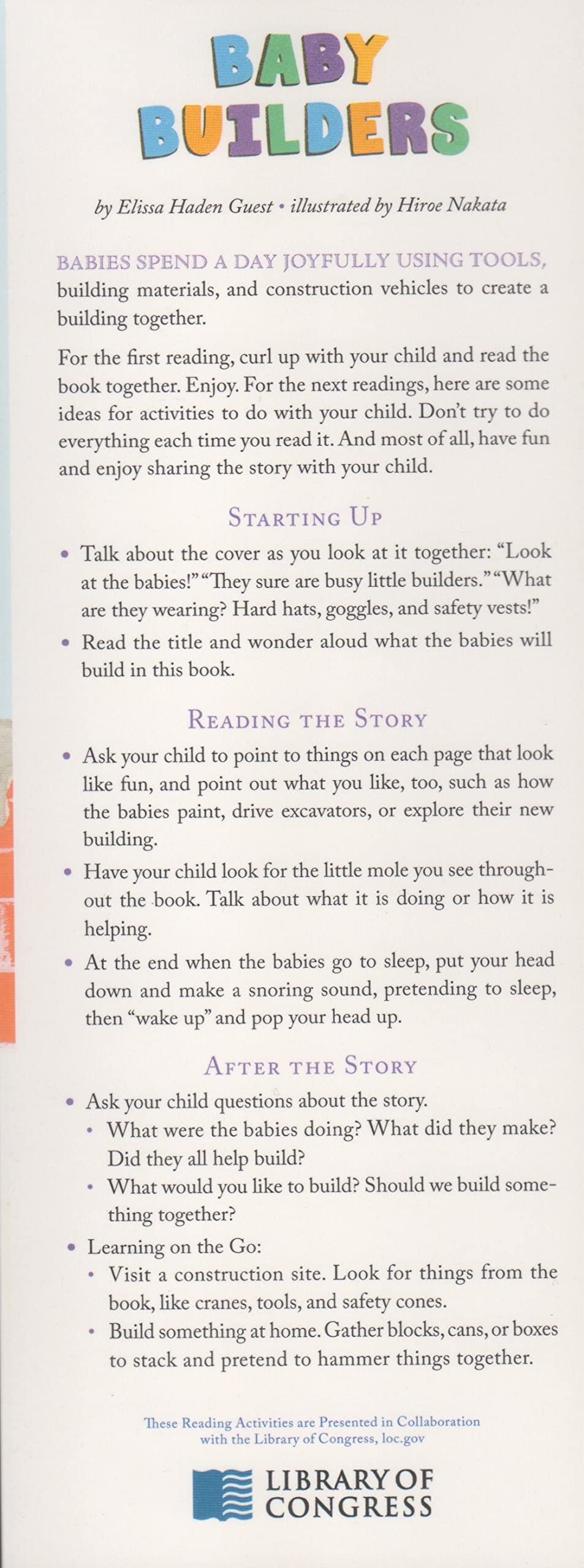 Baby Builders & Bebés Constructores (Bilingual Spanish/English) used book depot