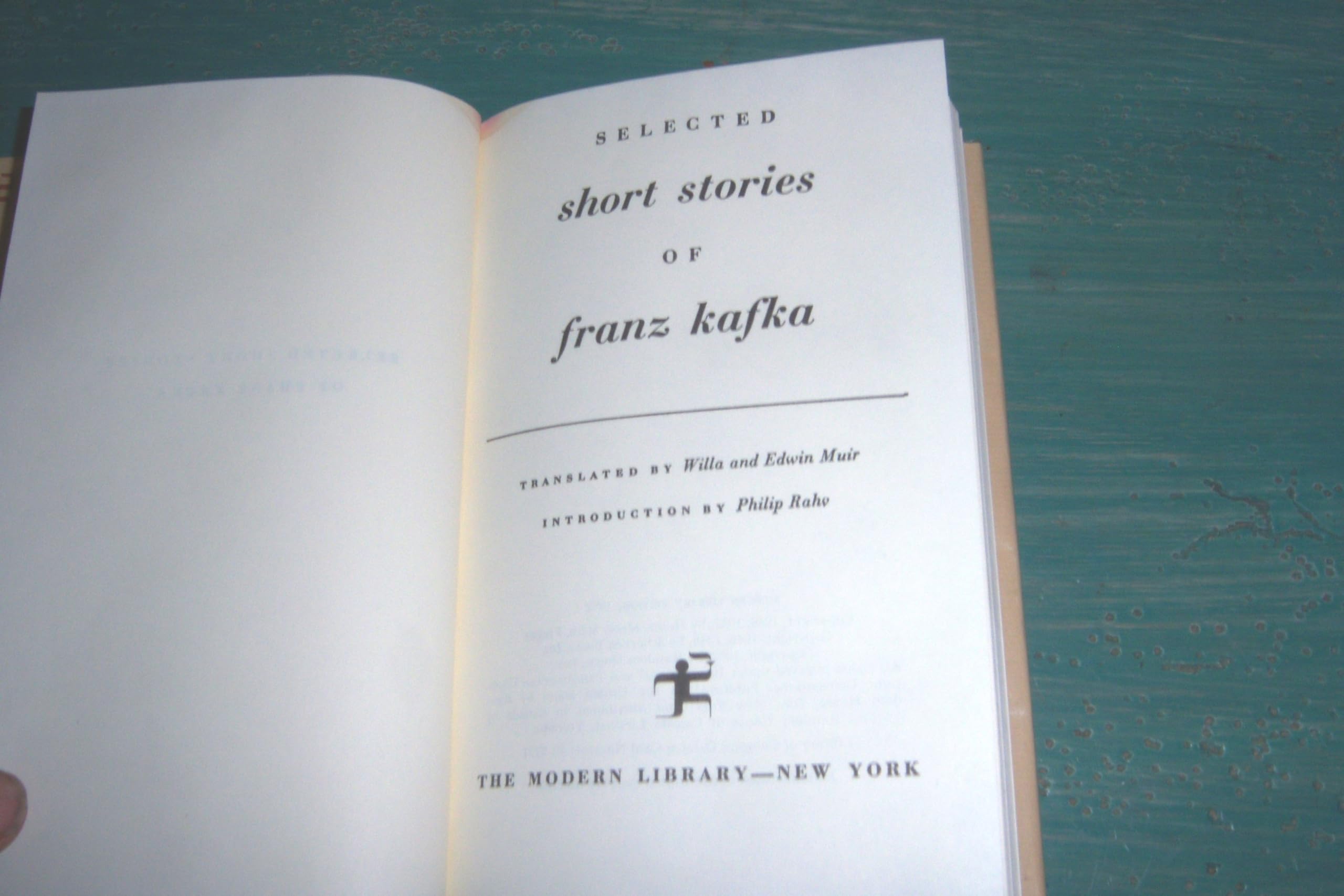 Selected Stories of Franz Kafka used book depot