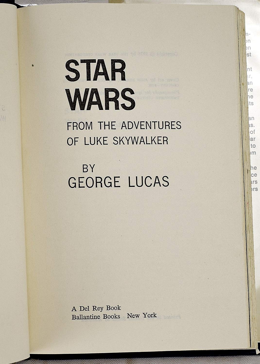 Star Wars from the Adventures of Luke Skywalker used book depot