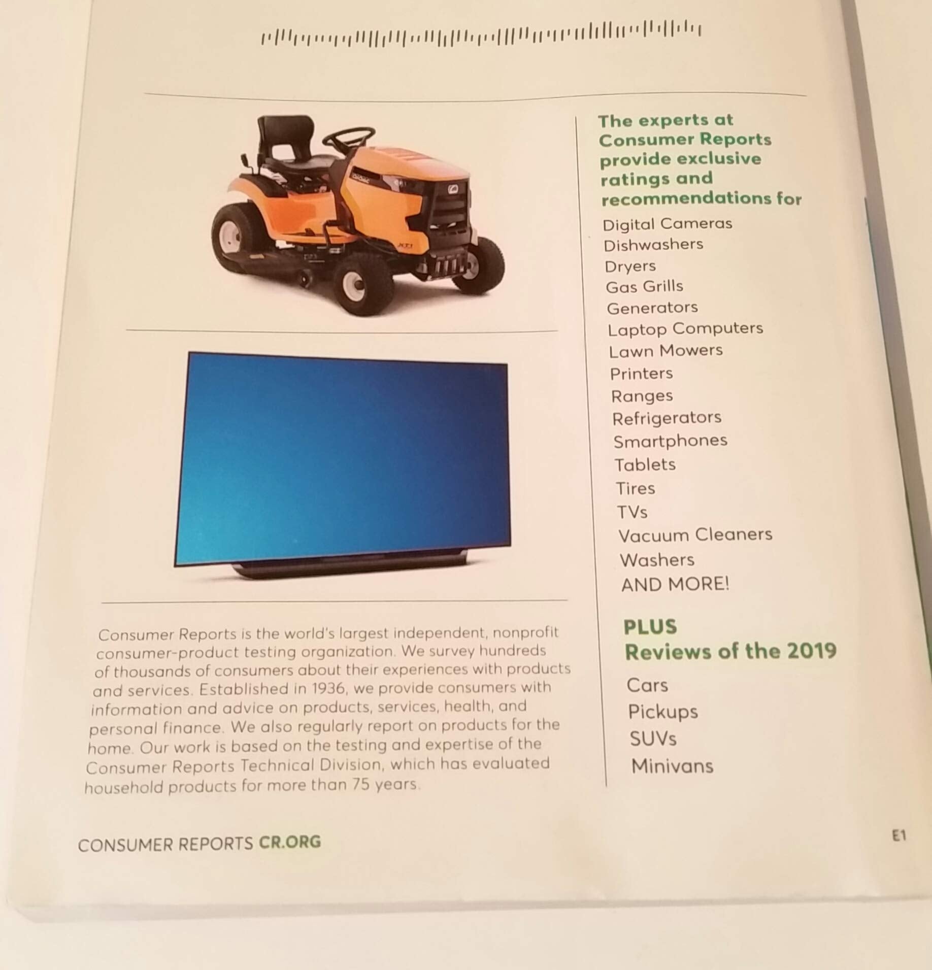 Consumer Reports Buying Guide For 2019-Rates 2000+ Products used book depot