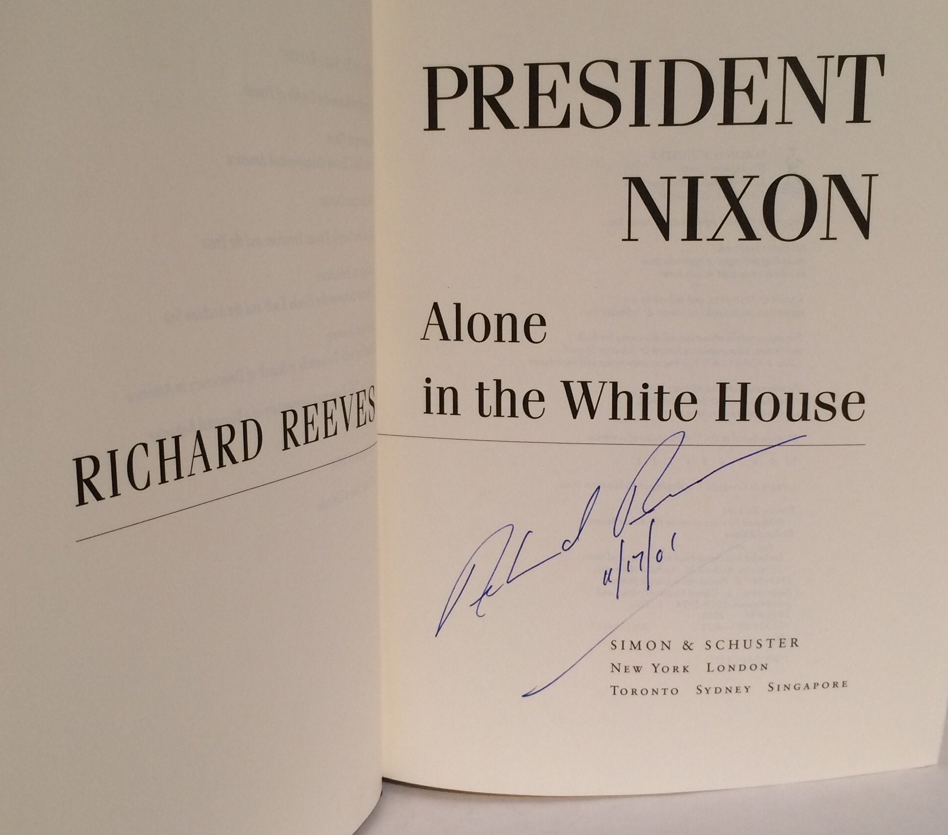 President Nixon: Alone in the White House used book depot