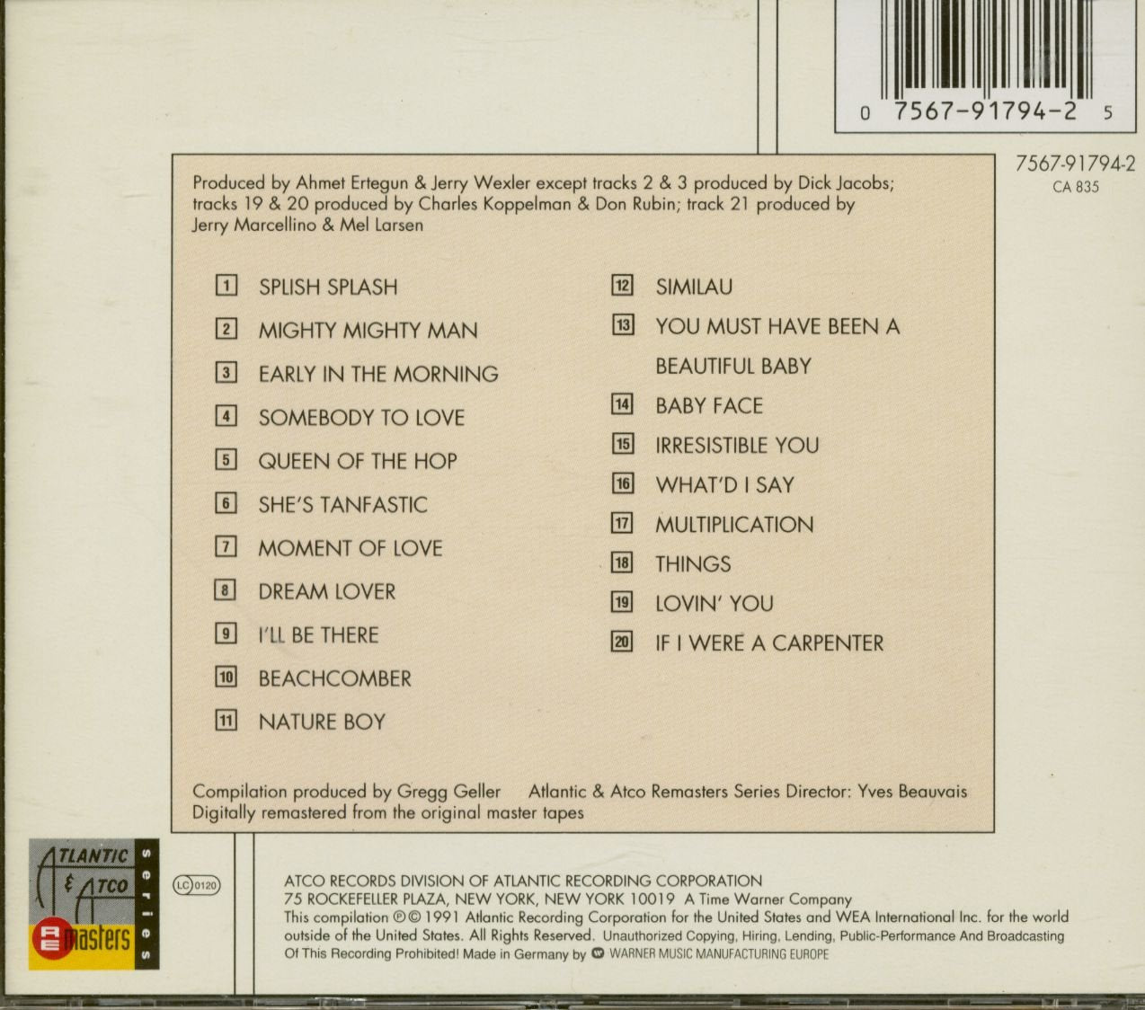 Splish Splash: The Best of Bobby Darin, Vol. 1 used book depot