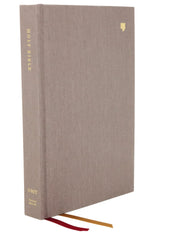 NET Bible, Thinline, Cloth over Board, Gray, Comfort Print: Holy Bible used book depot