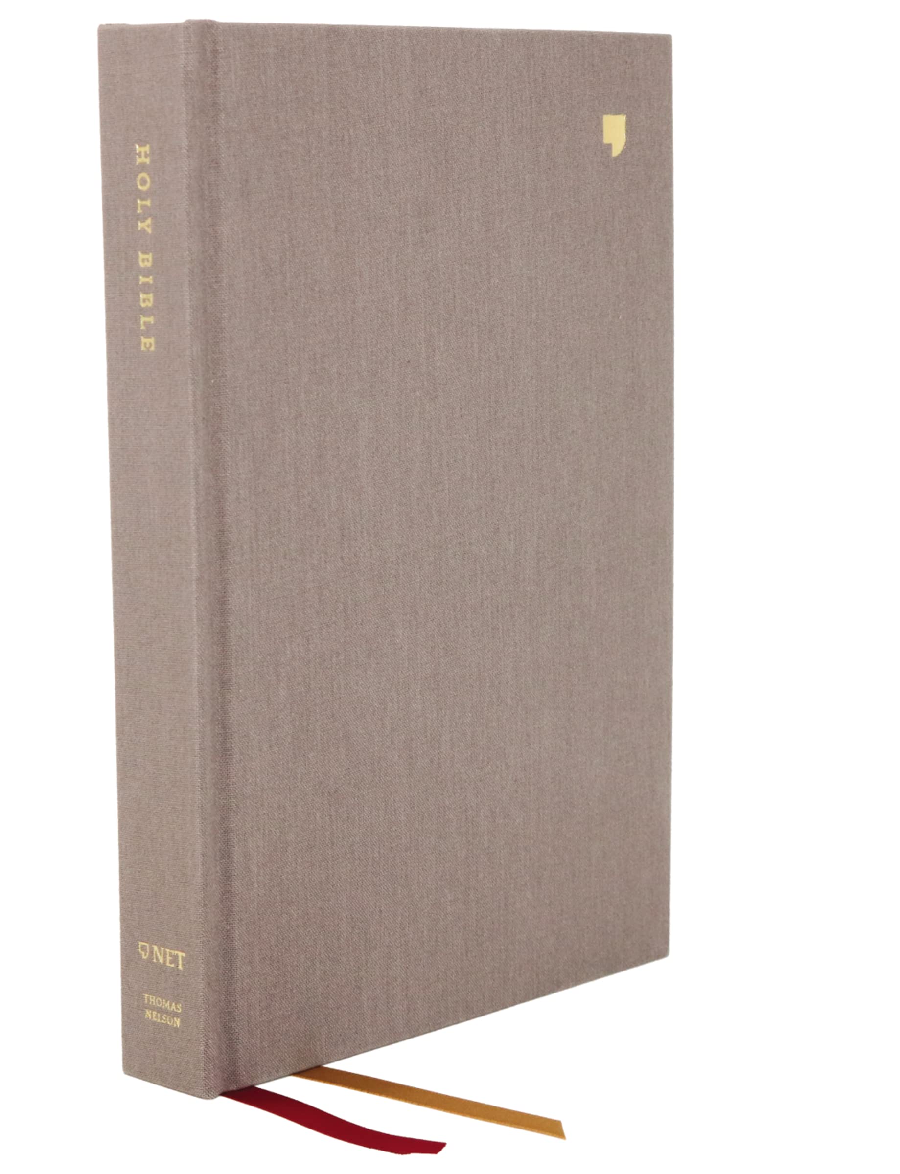 NET Bible, Thinline, Cloth over Board, Gray, Comfort Print: Holy Bible used book depot