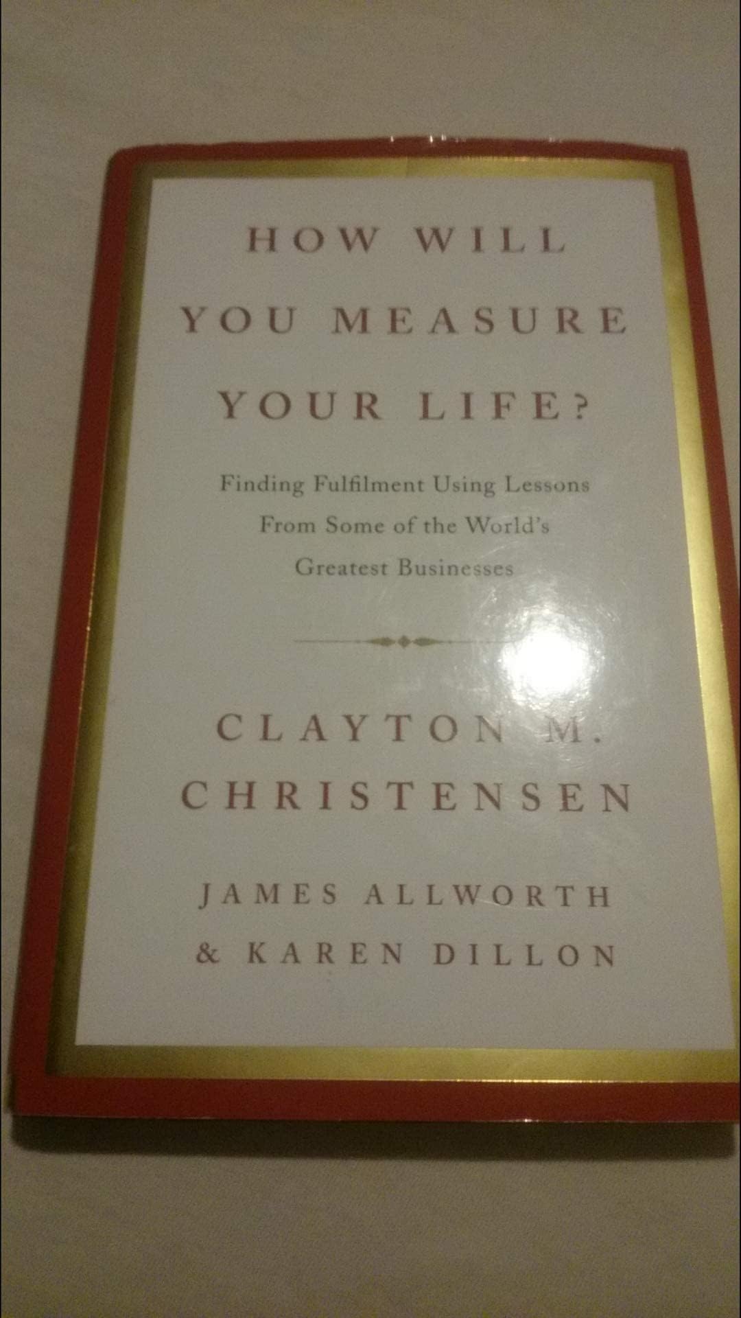 How Will You Measure Your Life? used book depot
