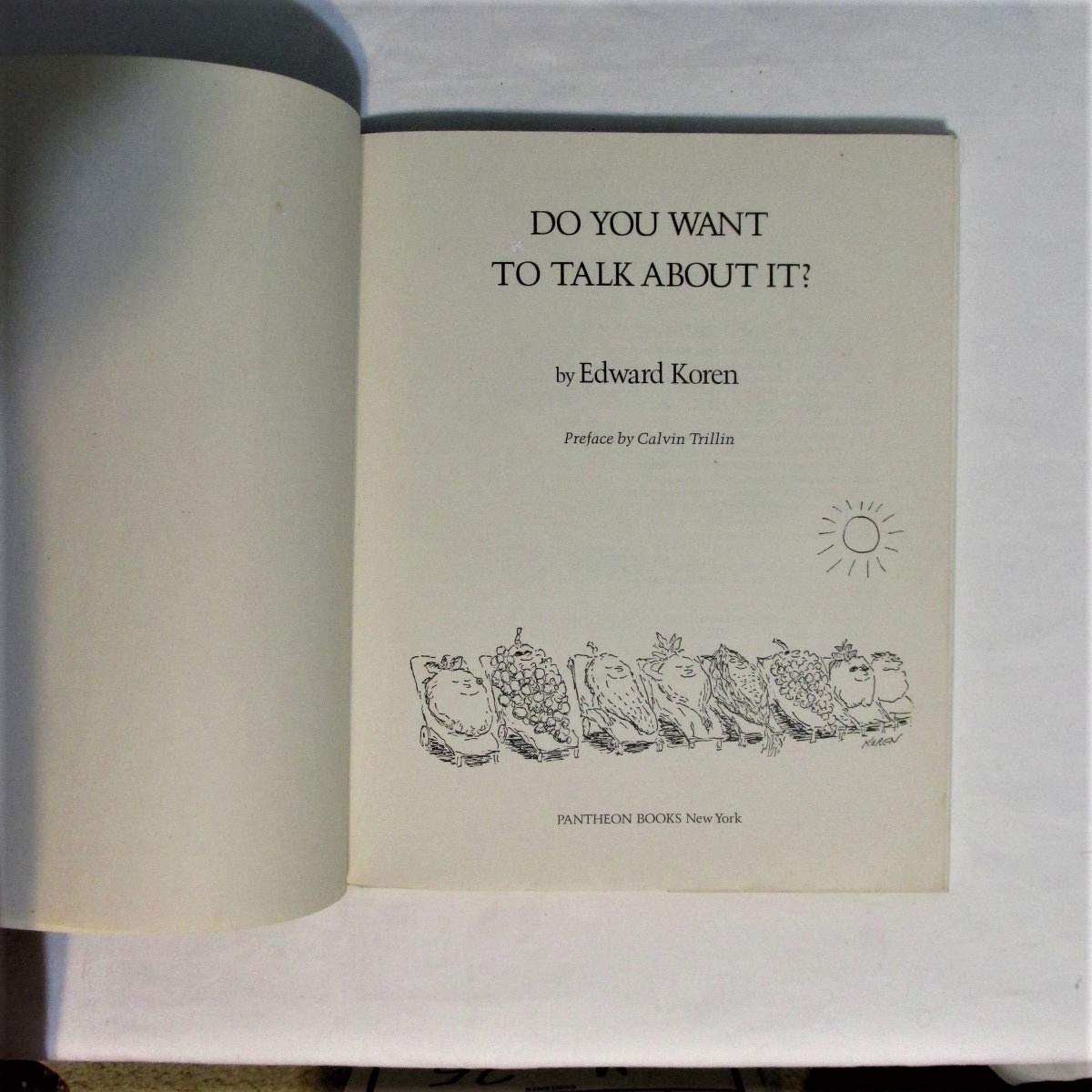 Do You Want to Talk About It? used book depot