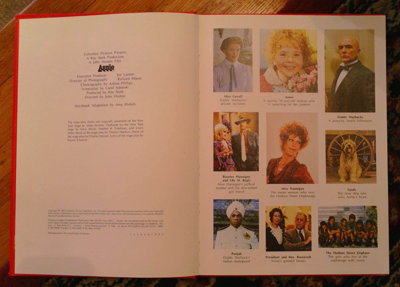 ANNIE: THE STORYBOOK BASED ON THE MOVIE used book depot