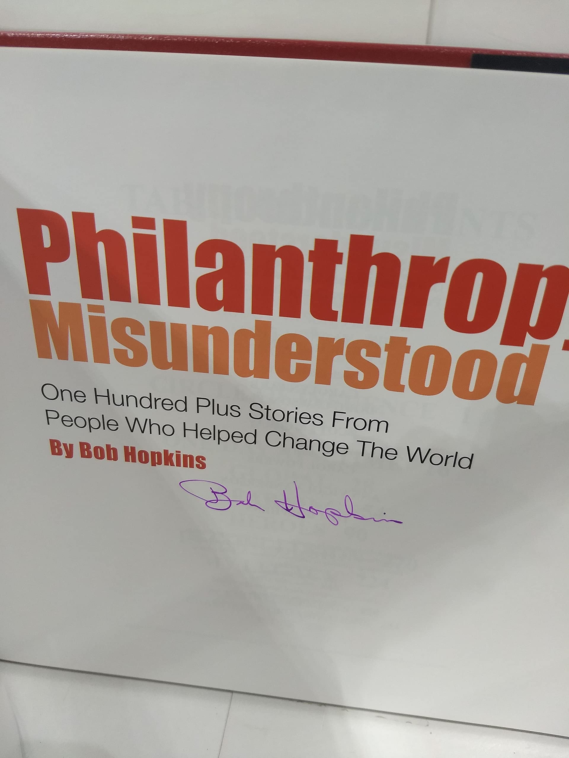 Philanthropy Misunderstood used book depot