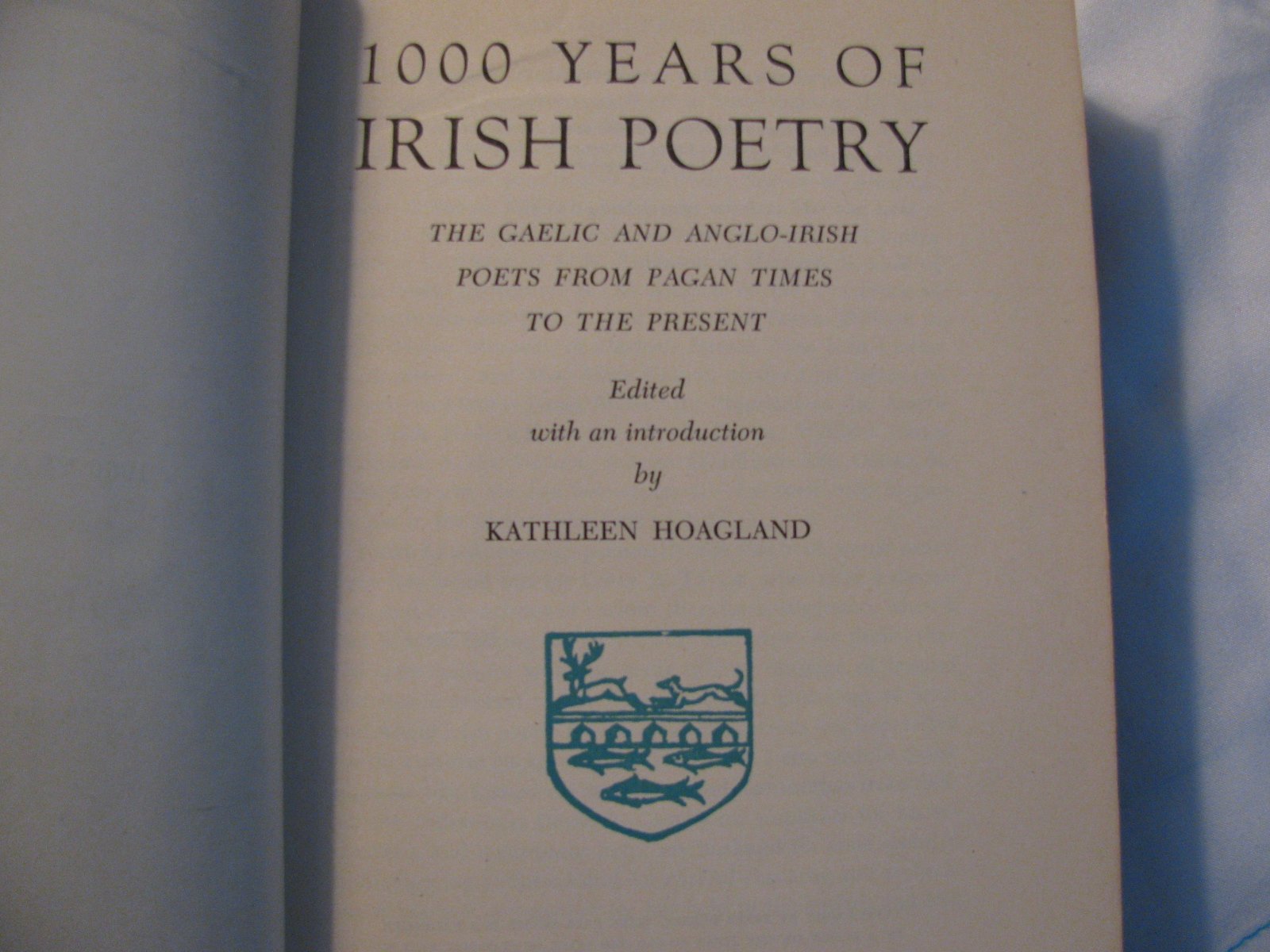 1,000 Years of Irish Poetry used book depot