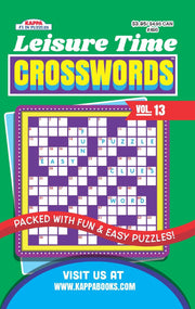 Leisure Time Crossword Puzzle Book-Volume 13 used book depot