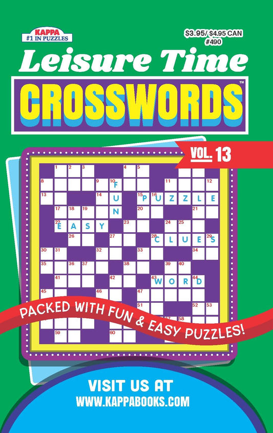 Leisure Time Crossword Puzzle Book-Volume 13