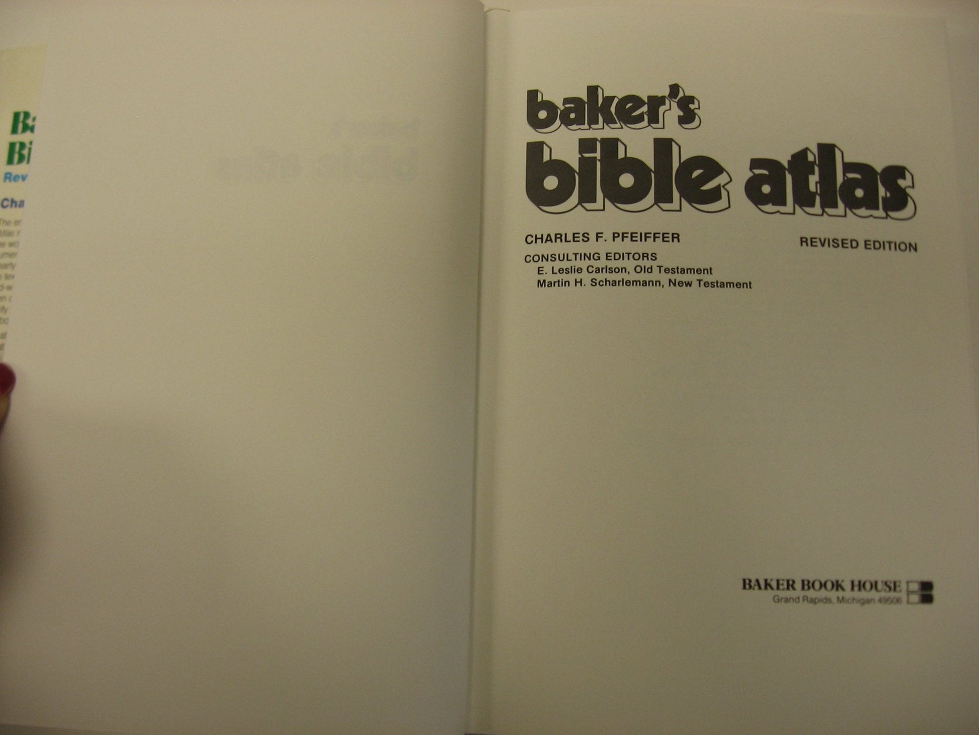 Baker's Bible Atlas used book depot