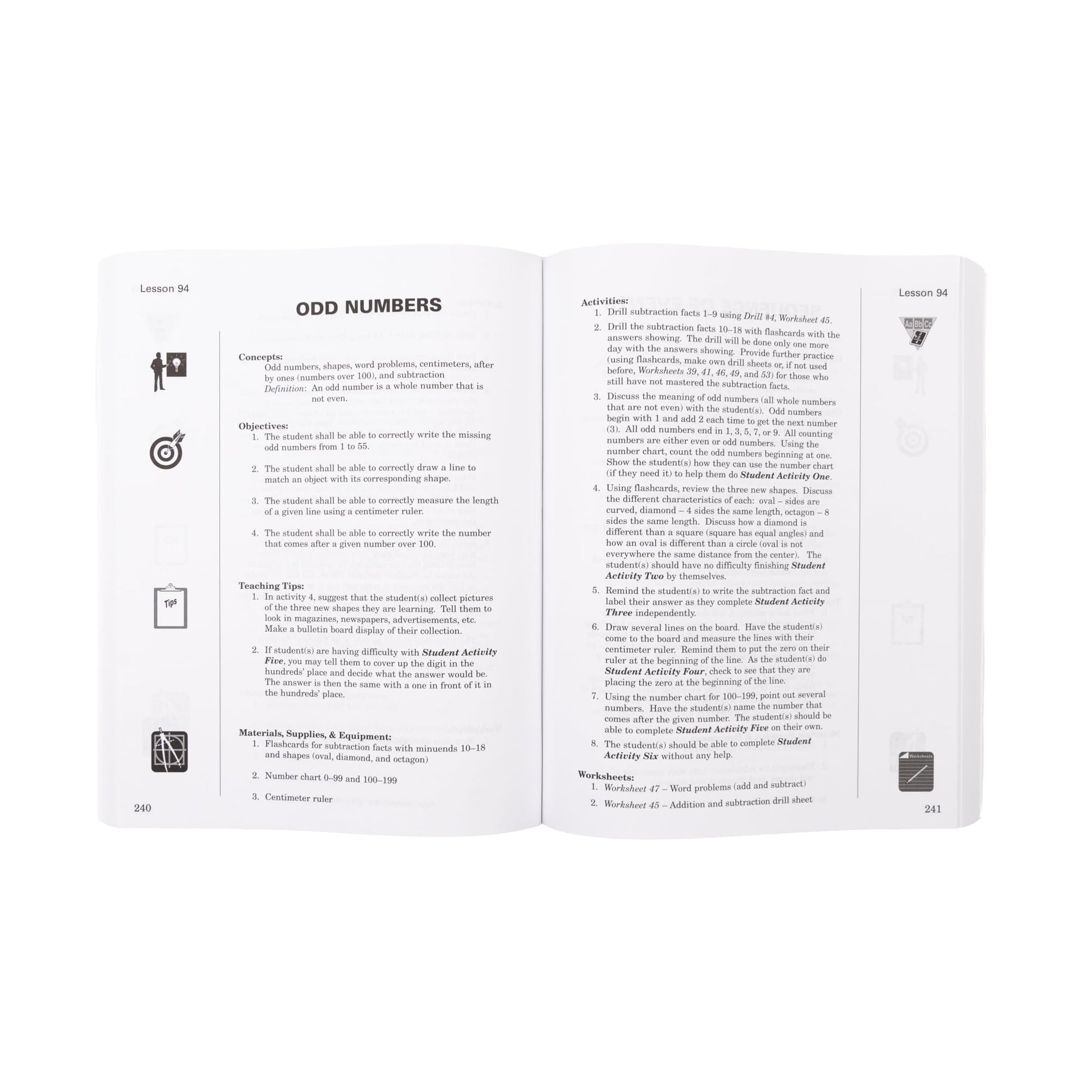 Horizons Mathematics: Level 1 Teacher's Guide used book depot