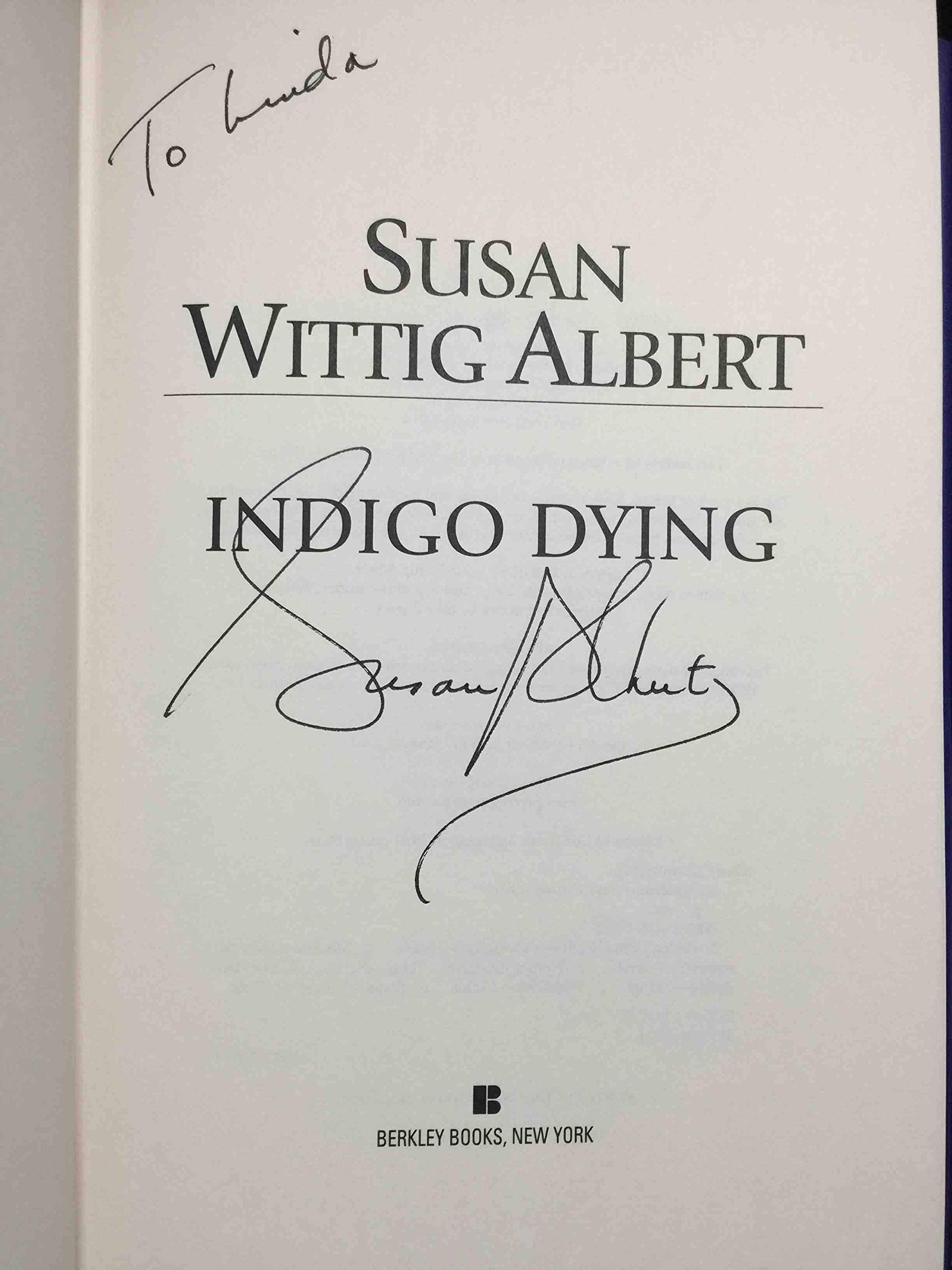 Indigo Dying (China Bayles Mystery) used book depot