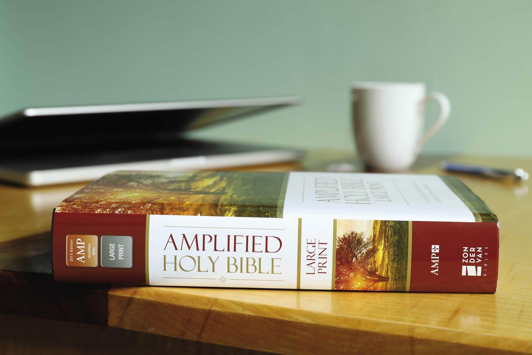Amplified Holy Bible, Large Print, Hardcover: Captures the Full Meaning Behind the Original Greek and Hebrew used book depot
