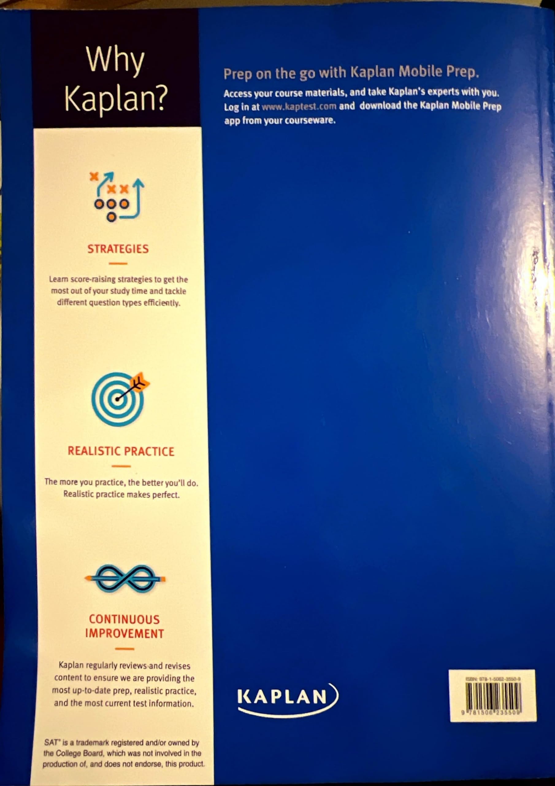 SAT Course Book , Third Edition used book depot