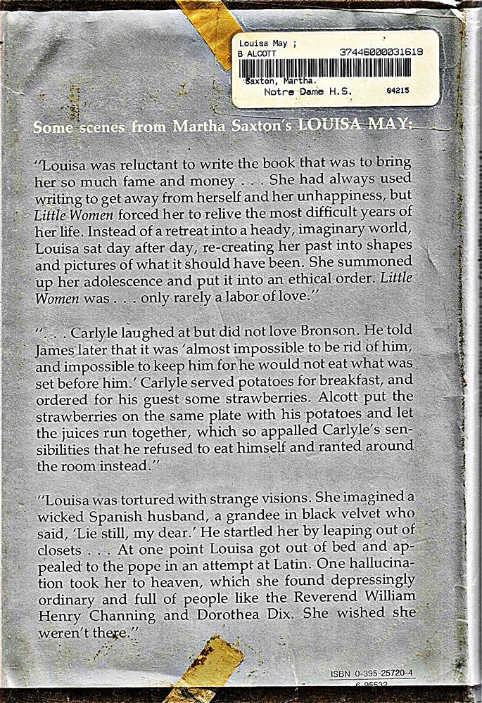 Louisa May: A Modern Biography of Louisa May Alcott used book depot