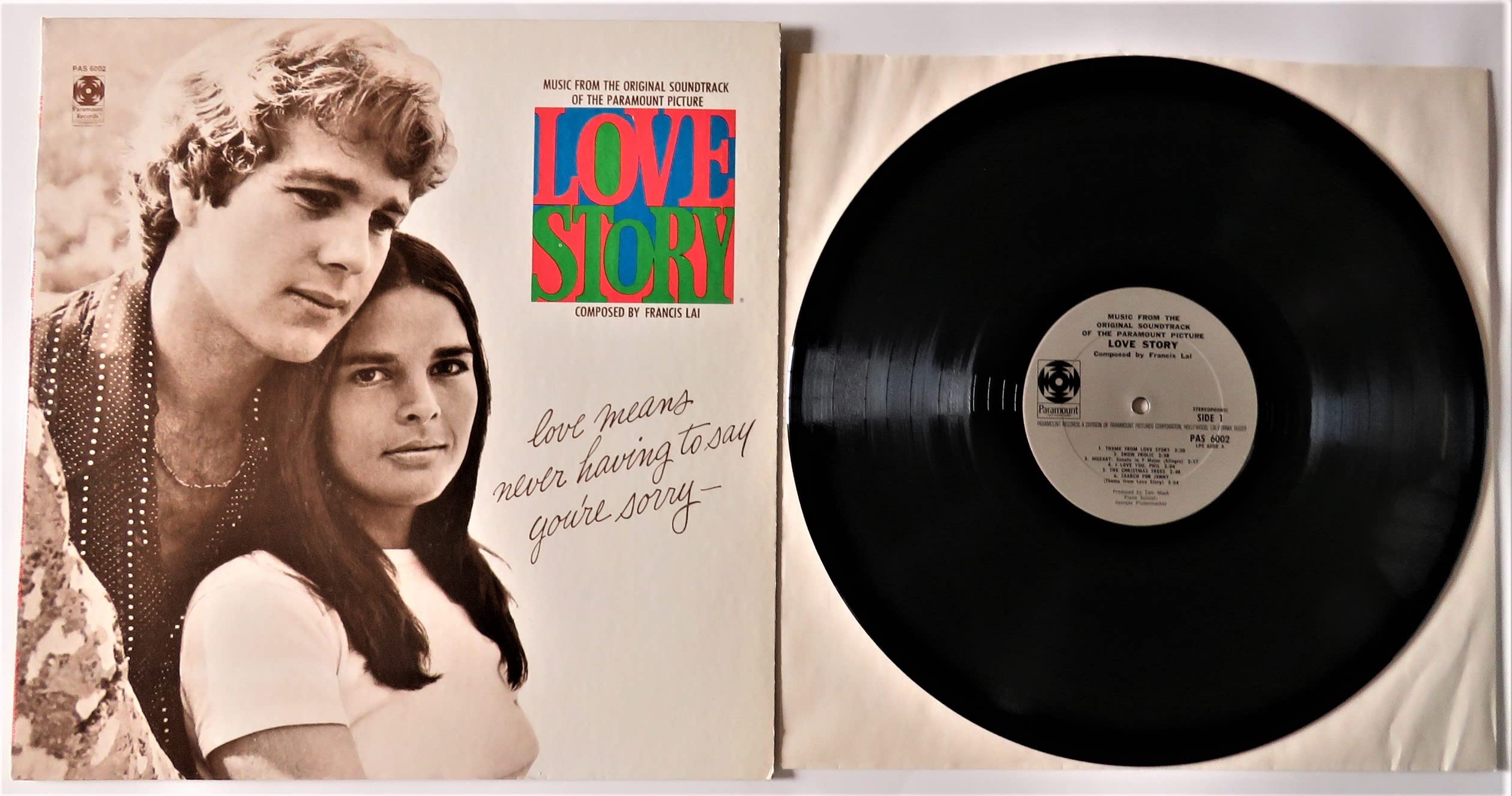 Love Story - Music from the original soundtrack.