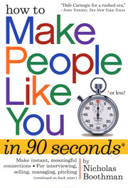 How to Make People Like You in 90 Seconds or Less used book depot