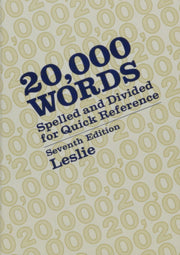 20,000 words: Spelled and divided for quick reference used book depot