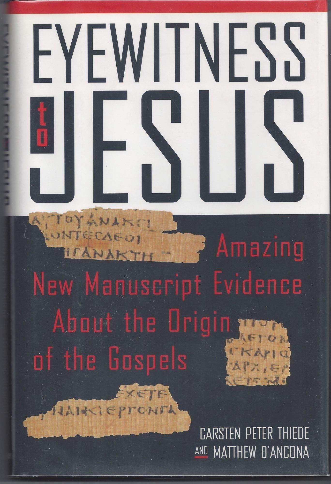 Eyewitness to Jesus used book depot