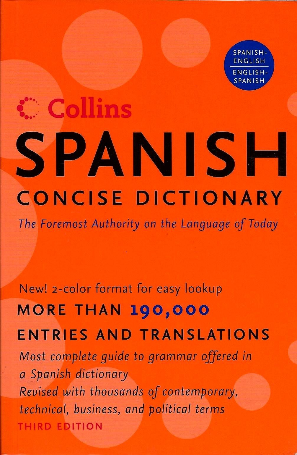 Collins Spanish Concise Dictionary, 3e (HarperCollins Concise Dictionaries) (Spanish and English Edition) used book depot