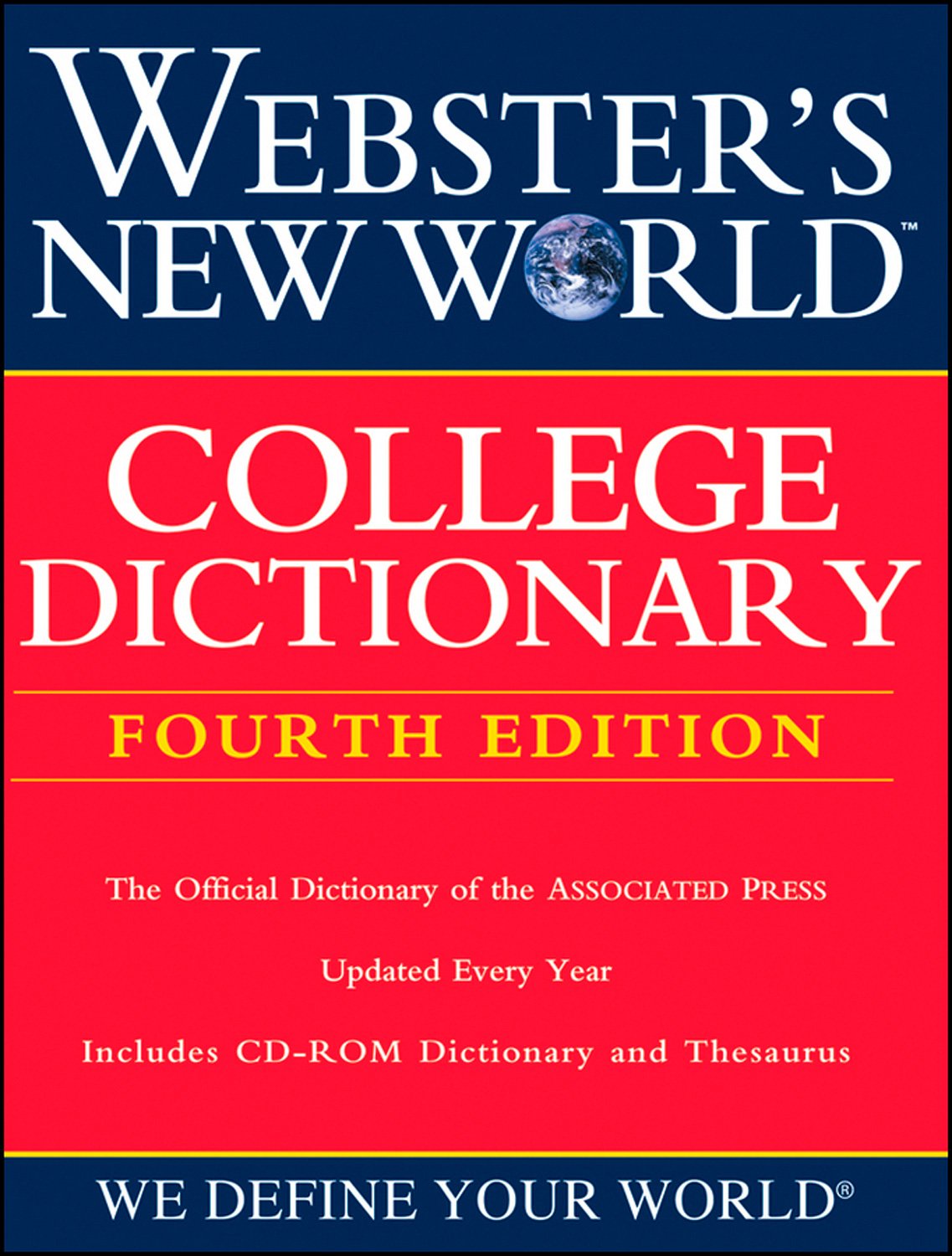 Webster's New World College Dictionary, Fourth Edition (Book with CD-ROM) used book depot