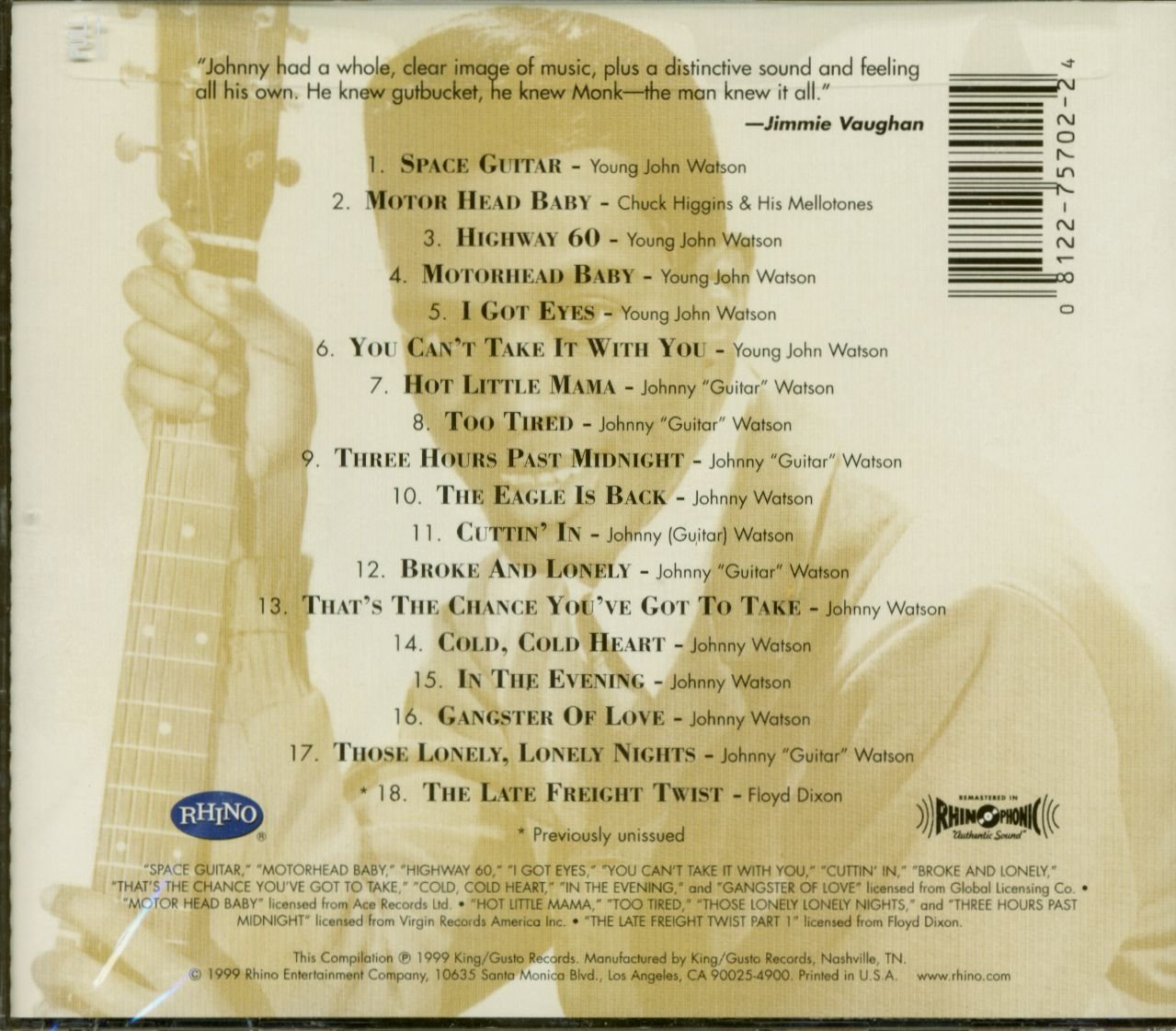 Best of Johnny Guitar Watson used book depot