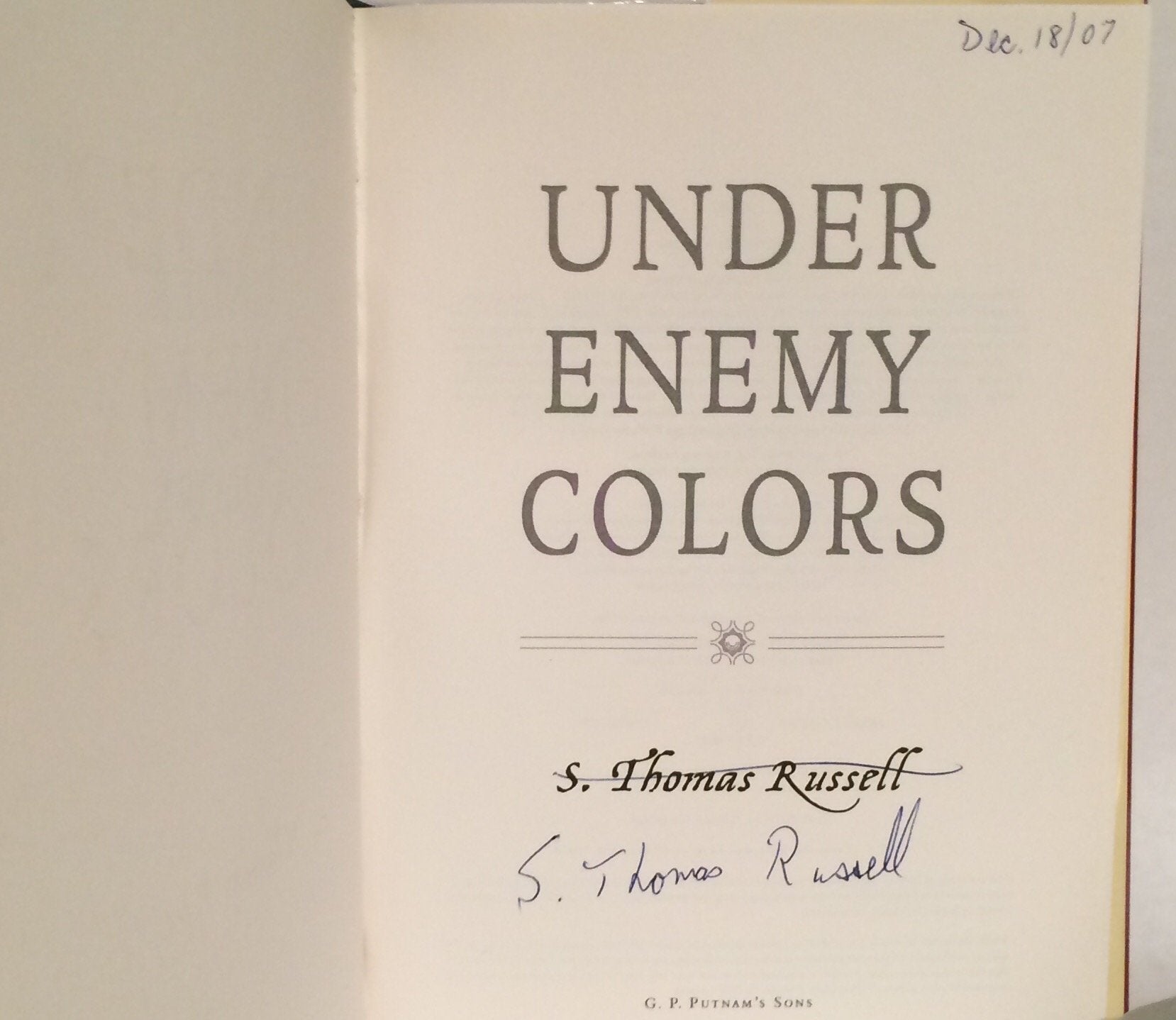 Under Enemy Colors used book depot