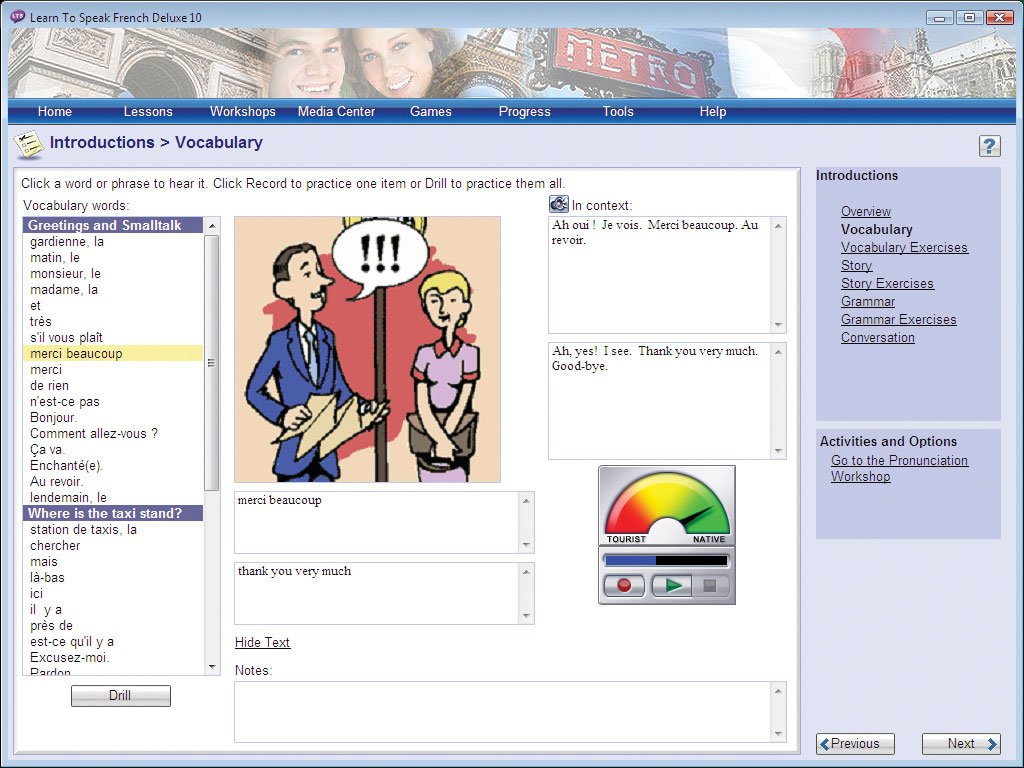 Learn to Speak French Deluxe 10